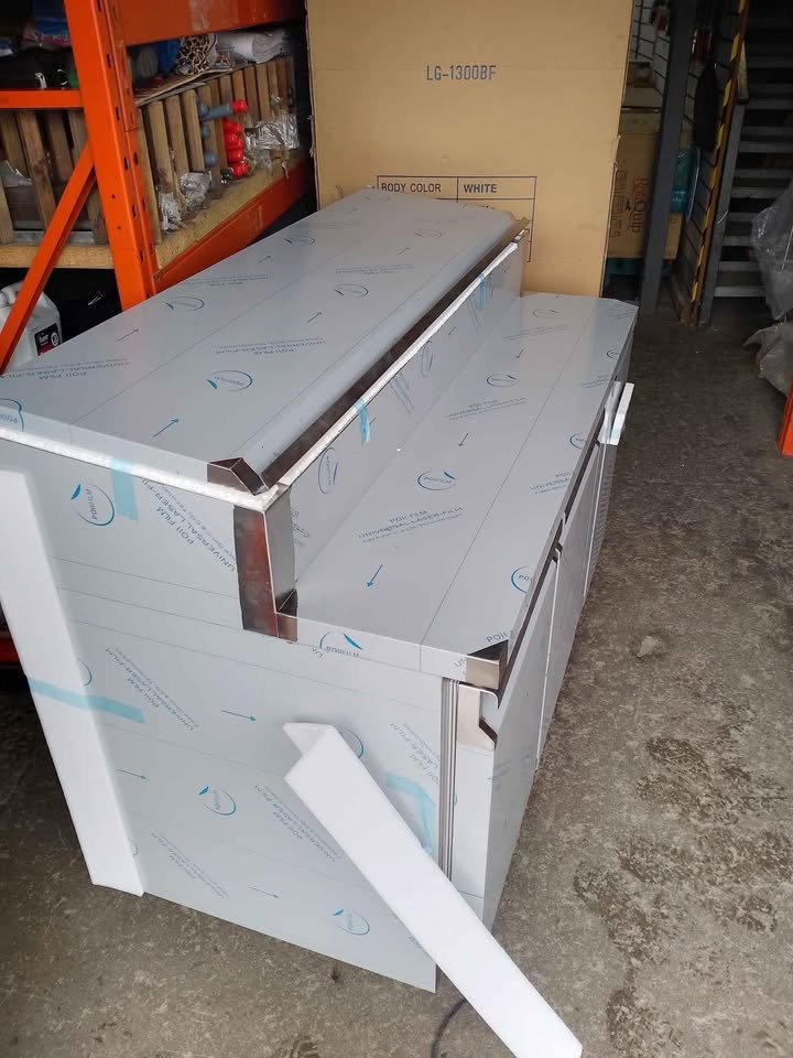 2 Door Refrigerated Prep Counter pizza topping salad fridge - Image 3
