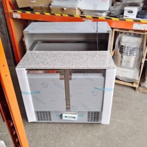 2 door pizza fridge topping salad fridge workstation