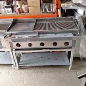Charcoal grill 5 burners gas peri peri grill