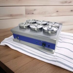 Commercial 6 pot electric Bain Marie wet heat