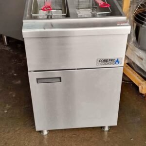 Commercial Gas fryer double tank 2 baskets Chip fryer 54*87*115cm