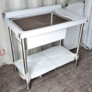 Commercial STAINLESS STEEL SINGLE SINK UNIT (1m)