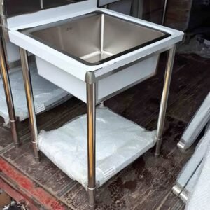 Commercial STAINLESS STEEL SINGLE SINK large bowl 70x70cm