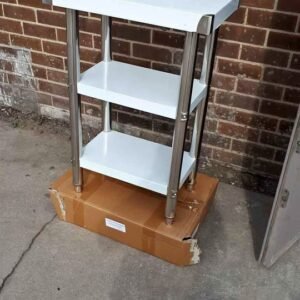 Commercial STAINLESS STEEL table 3 shelves