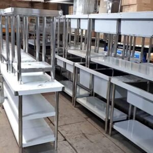 Commercial STAINLESS steel tables/benches takeaway restaurant catering all sizes