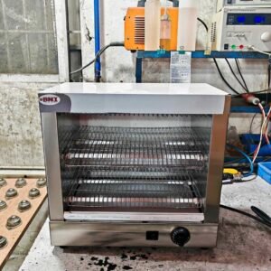 Commercial bun/bread toaster salamander grill double
