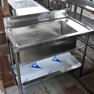 Commercial deep bowl sink 1200x700x900mm