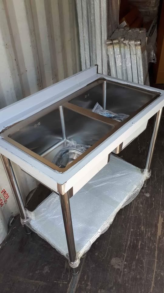 Commercial double sink 1meter - Image 4