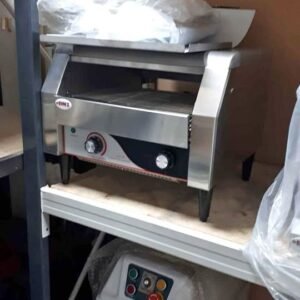 Commercial electric conveyor bun toaster