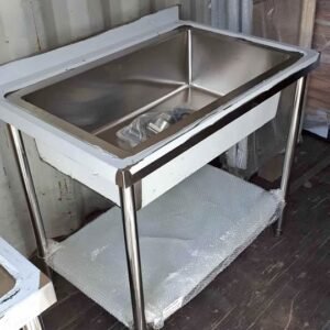 Deep bowl commercial sink 1meter