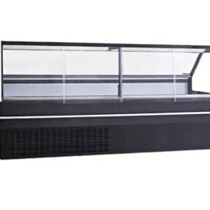 Display fridge meat butcher deli shop serve over counter fridge 250x113x122cm. 2.5M