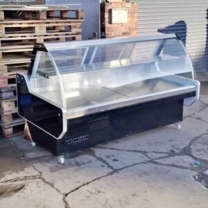Display fridge meat deli counter serve over fridge