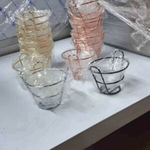 French fry cone holders fryer serving basket snack nacho trays sauce