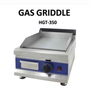 Gas griddle commercial flat hotplate heavy duty mild steel
