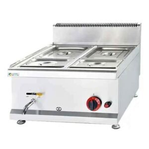 LPG GAS BAIN MARIE WET WELL COUNTERTOP PROPANE BAIN MARIE FOOD WARMER 4 Pots
