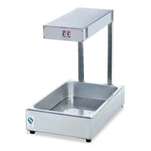 Table top chip warmer chip dump